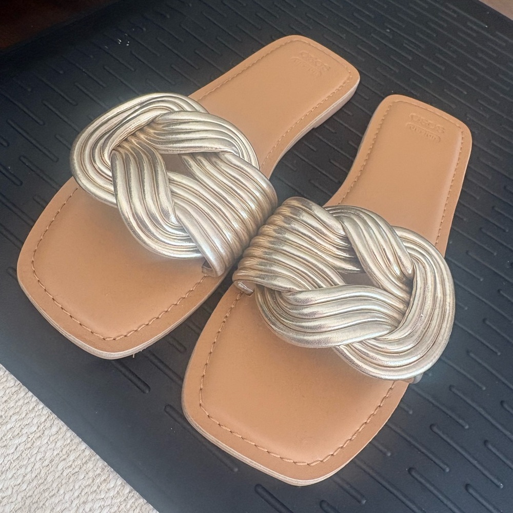 ASOS Gold Knot Sandals